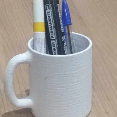 Mẫu cốc đựng bút (Taza) 3D đơn giản và tiện dụng cho góc làm việc