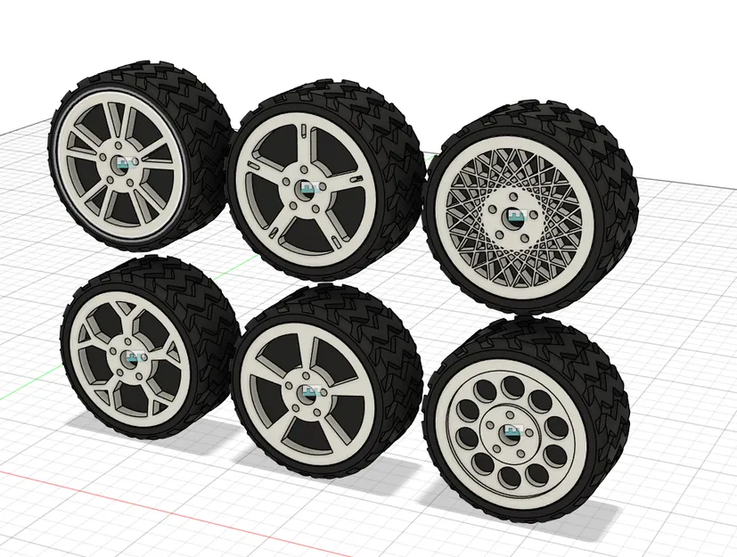 Vành bánh xe tùy chỉnh cho HP Ott Robot – Bộ 6 thiết kế vành - Image 2