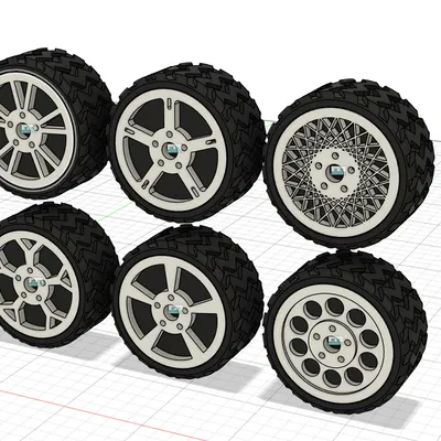 Vành bánh xe tùy chỉnh cho HP Ott Robot – Bộ 6 thiết kế vành