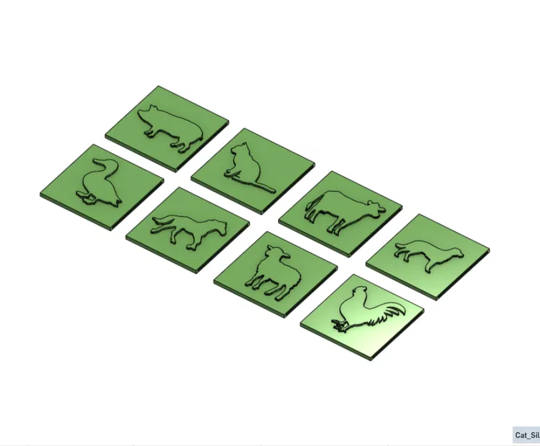 Bộ Khuôn Đóng Dấu Hình Con Vật Nông Trại cho "Stamp Buddy" - Image 2