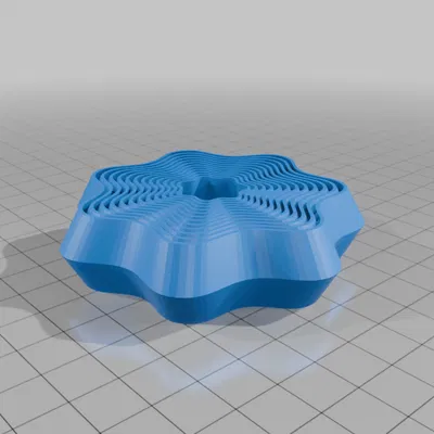 Wavy Fractal Fidget Star - Ngôi sao xoay 12 vòng