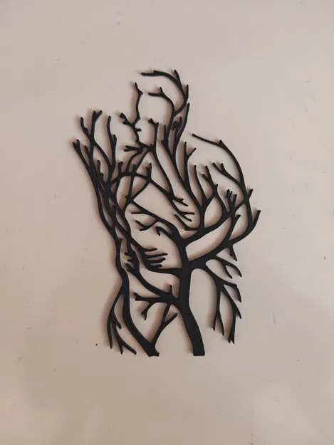 Tranh treo tường 3D nghệ thuật hình cặp đôi phong cách trừu tượng - Image 1