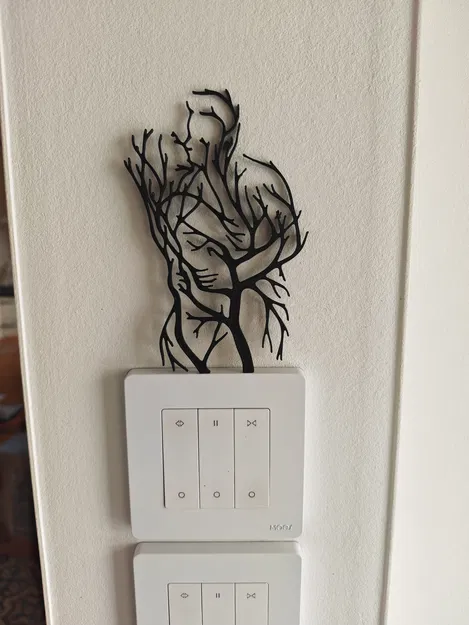 Tranh treo tường 3D nghệ thuật hình cặp đôi phong cách trừu tượng - Image 2