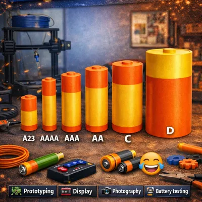 Mô hình Pin giả (Dummy Batteries) AA, AAA, AAAA, C, D, A23