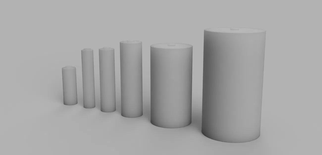 Mô hình Pin giả (Dummy Batteries) AA, AAA, AAAA, C, D, A23 - Image 2