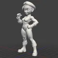 Mô hình nhân vật Cammy trong Street Fighter - Phiên bản in 3D Chibi - Thumbnail 2