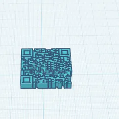 Mô hình mã QR in 3D chi tiết sắc nét cho dự án sáng tạo
