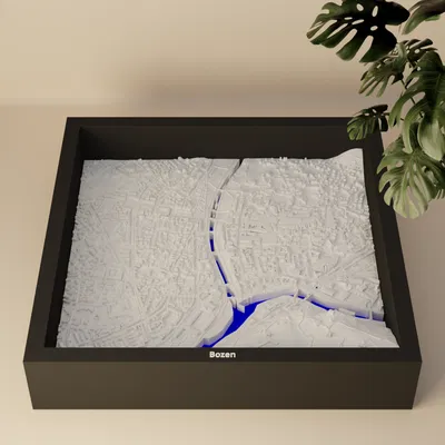 Bolzano, Ý - Mô hình 3D địa hình thu nhỏ