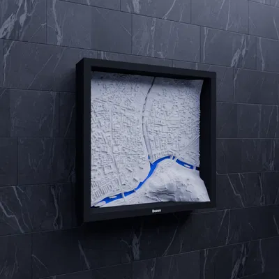 Bolzano, Ý - Mô hình 3D địa hình thu nhỏ