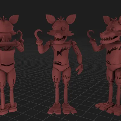 Mô hình 3D Foxy từ trò chơi Five Nights at Freddy's (FNAF) độc đáo