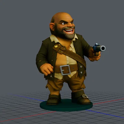 Mô hình 3D cướp biển Pintel (Pirates Pintel) - Thiết kế tinh xảo