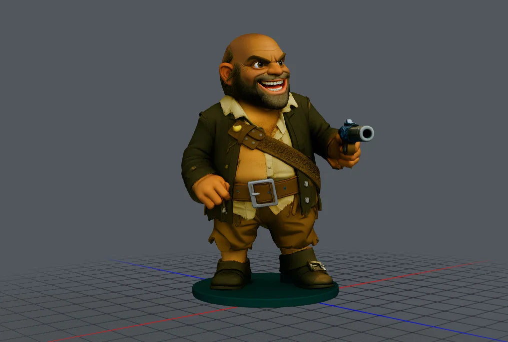 Mô hình 3D cướp biển Pintel (Pirates Pintel) - Thiết kế tin… 1