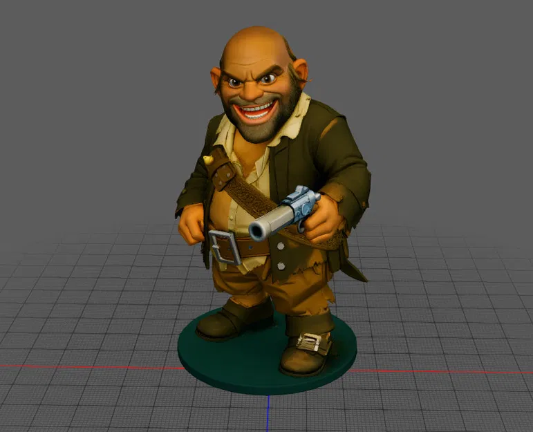 Mô hình 3D cướp biển Pintel (Pirates Pintel) - Thiết kế tinh xảo - Image 3