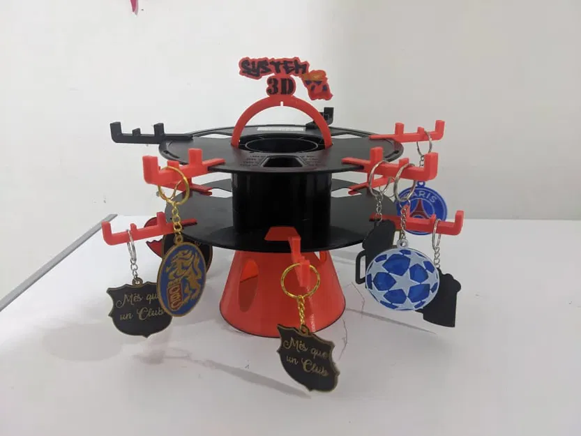 Giá treo móc khóa tận dụng lõi nhựa in 3D cũ - Image 1