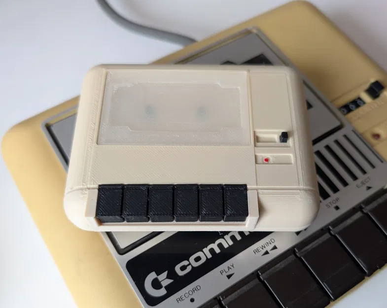 Mô hình thu nhỏ Commadore 64 Datasette (tỷ lệ 1:2) - Dự án in 3D - Image 2