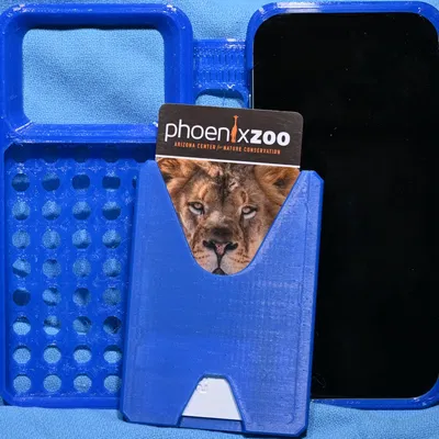 Ốp lưng ví TPU cho iPhone 16 và 16 Pro, đựng 6 thẻ, MagSafe, OpenSCAD