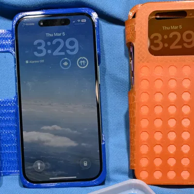 Ốp lưng ví TPU cho iPhone 16 và 16 Pro, đựng 6 thẻ, MagSafe, OpenSCAD