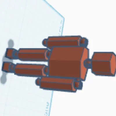 Mô hình người đa giác cử động linh hoạt (Polygon Man) cho máy in 3D
