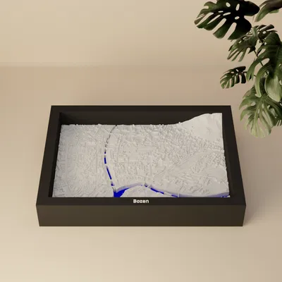 Bolzano, Ý - Mô hình địa hình 3D thu nhỏ