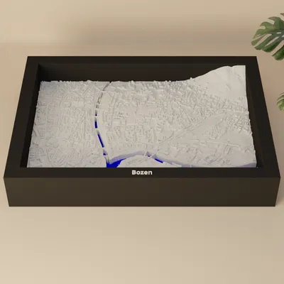 Bolzano, Ý - Mô hình địa hình 3D thu nhỏ