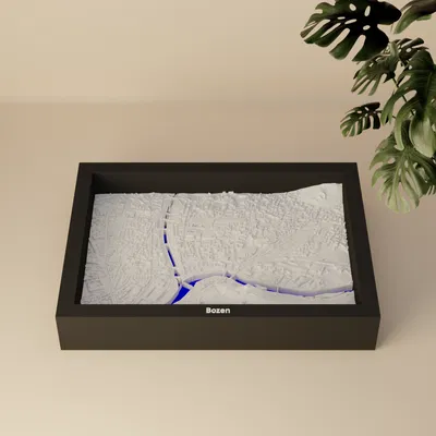 Bolzano, Ý - Mô hình địa hình 3D thu nhỏ