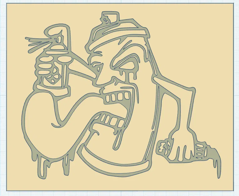 Tranh treo tường nghệ thuật Graffiti Bình xịt sơn độc đáo - Image 2