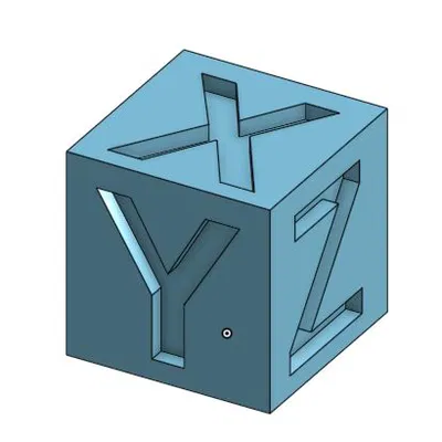 Khối lập phương kiểm tra XYZ 10mm (Calibration Cube) chuẩn xác