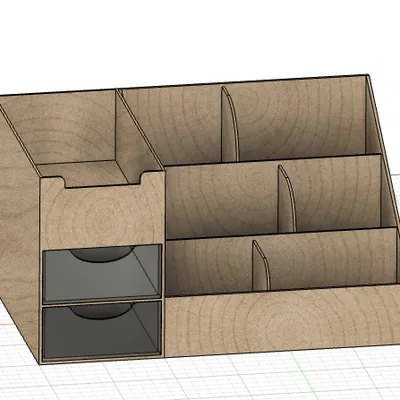 Khay Đựng Đồ Đa Năng Để Bàn Organizer GT531 (Thiết Kế 3D)