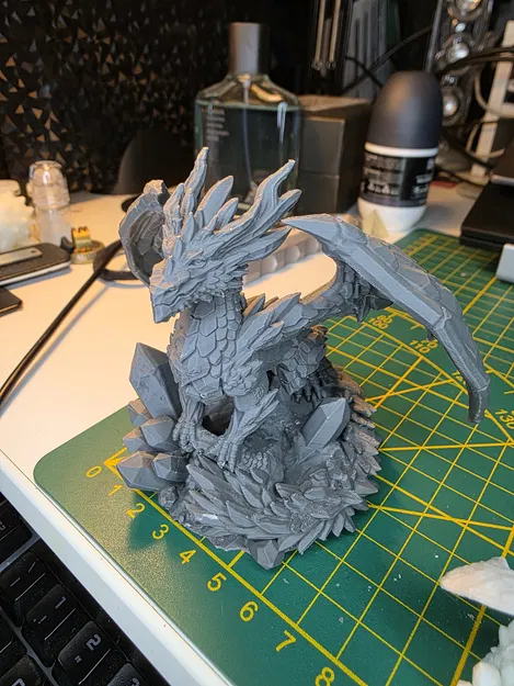 Vernathis, Tâm Trí Tím (Gem Dragon) - Mô hình rồng cho TTRPG - Image 4