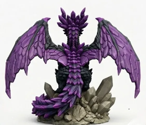 Vernathis, Tâm Trí Tím (Gem Dragon) - Mô hình rồng cho TTRPG - Image 7