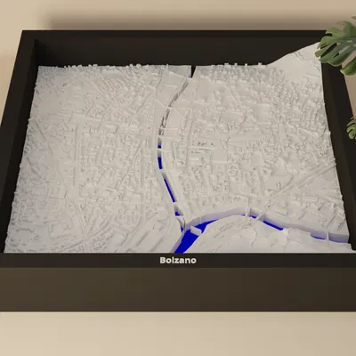 Bolzano, Ý - Mô hình địa hình 3D thu nhỏ