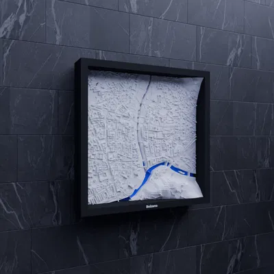 Bolzano, Ý - Mô hình địa hình 3D thu nhỏ