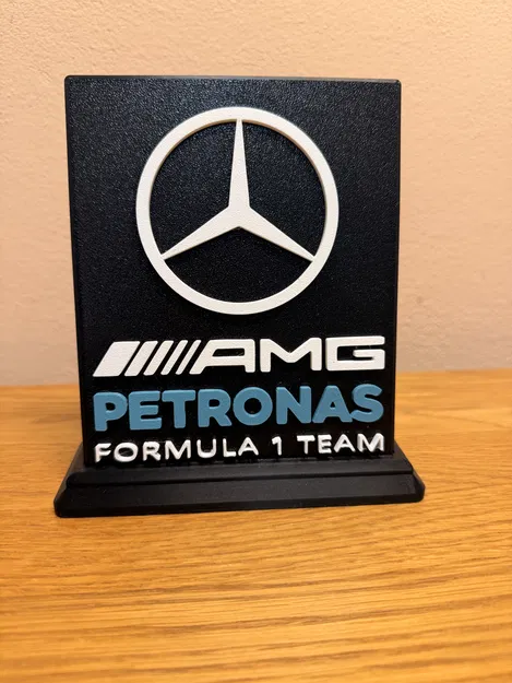 Bảng trang trí Mercedes-AMG PETRONAS F1 Team - Mô hình in 3D cho fan F1 - Image 1