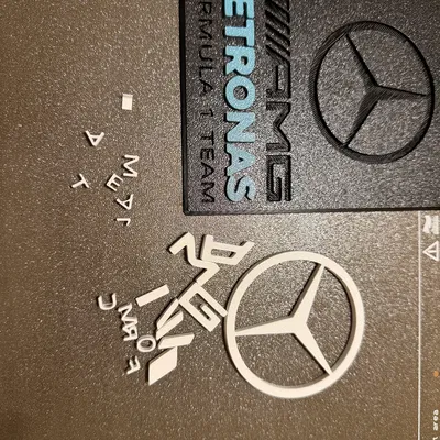 Bảng trang trí Mercedes-AMG PETRONAS F1 Team - Mô hình in 3D cho fan F1