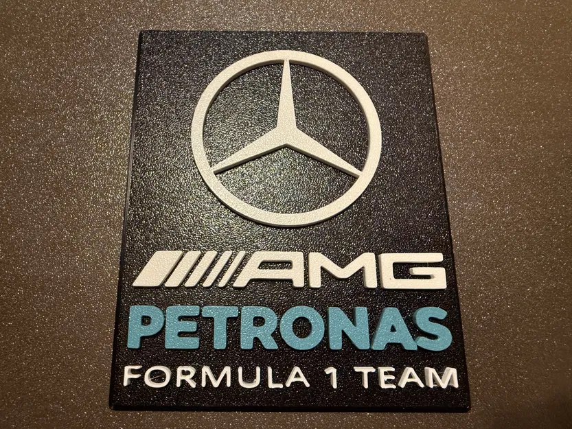 Bảng trang trí Mercedes-AMG PETRONAS F1 Team - Mô hình in 3D cho fan F1 - Image 6