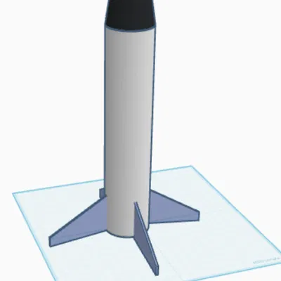 Mô hình tên lửa 3D trang trí đẹp mắt cho người mới bắt đầu