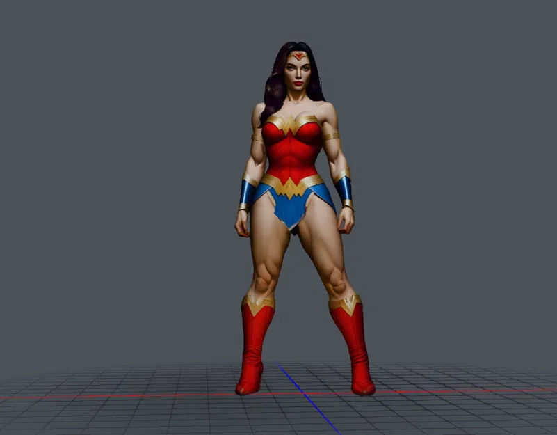 Mô hình 3D nữ chiến binh Wonder Woman cực chất cho fan siêu anh hùng - Image 1