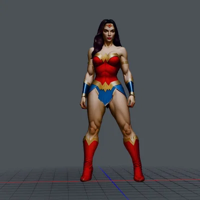 Mô hình 3D nữ chiến binh Wonder Woman cực chất cho fan siêu anh hùng
