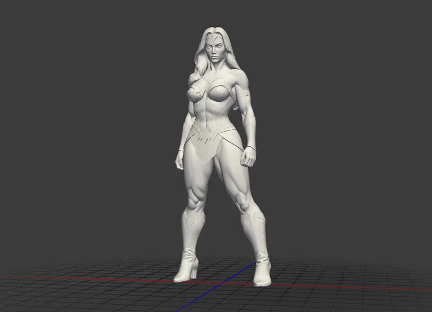 Mô hình 3D nữ chiến binh Wonder Woman cực chất cho fan siêu anh hùng - Image 2