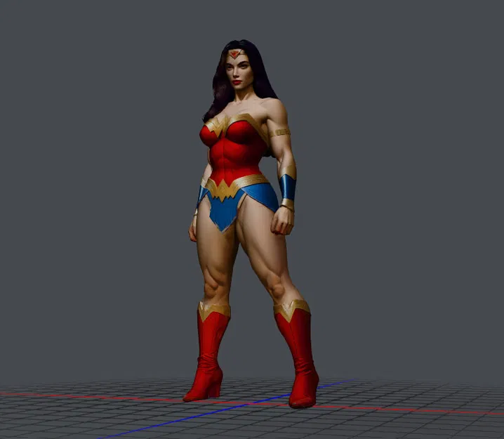 Mô hình 3D nữ chiến binh Wonder Woman cực chất cho fan siêu anh hùng - Image 3