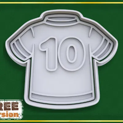 Khuôn nhấn bánh quy áo đấu số 10 World Cup