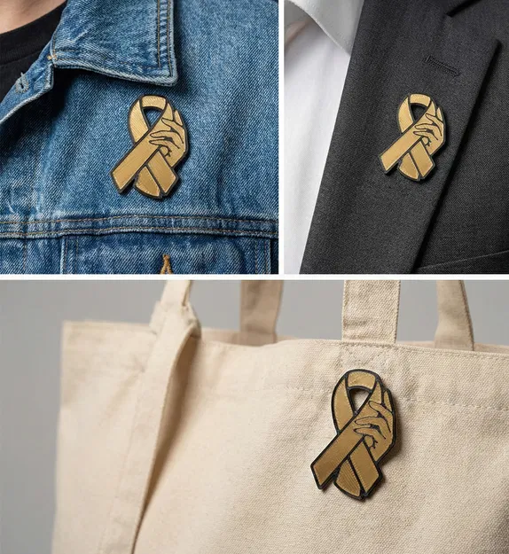 Ghim cài / Móc khóa biểu tượng Ngày Quốc tế Phụ nữ và phòng chống ung thư - Image 5