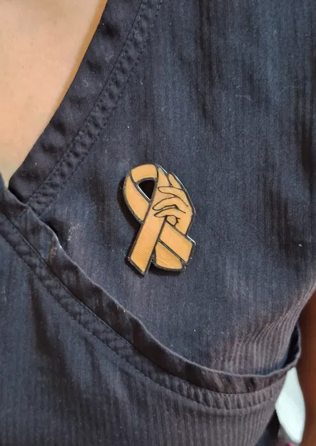 Ghim cài / Móc khóa biểu tượng Ngày Quốc tế Phụ nữ và phòng chống ung thư - Image 6