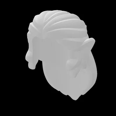 Mô hình tóc dài gắn tai cho nhân vật LEGO tùy chỉnh