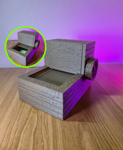 Hộp Đựng Đồ Trung Cổ Có Nắp Bẫy Cơ Học - Image 1