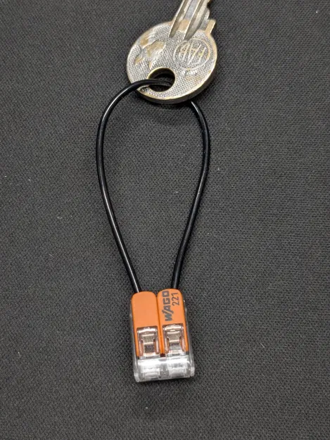 Móc khóa làm từ sợi nhựa và đầu nối WAGO TPU - Image 1