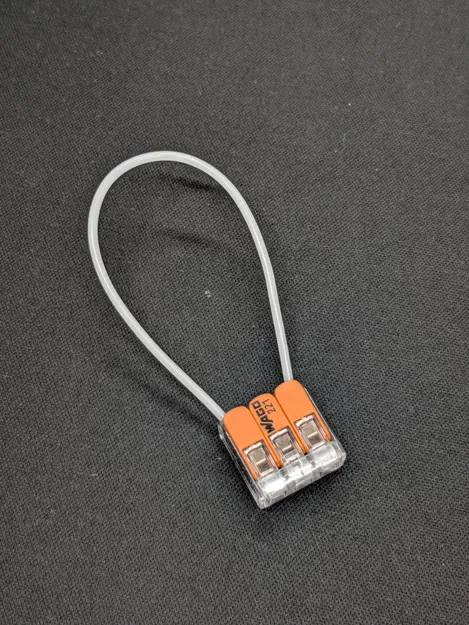 Móc khóa làm từ sợi nhựa và đầu nối WAGO TPU - Image 2