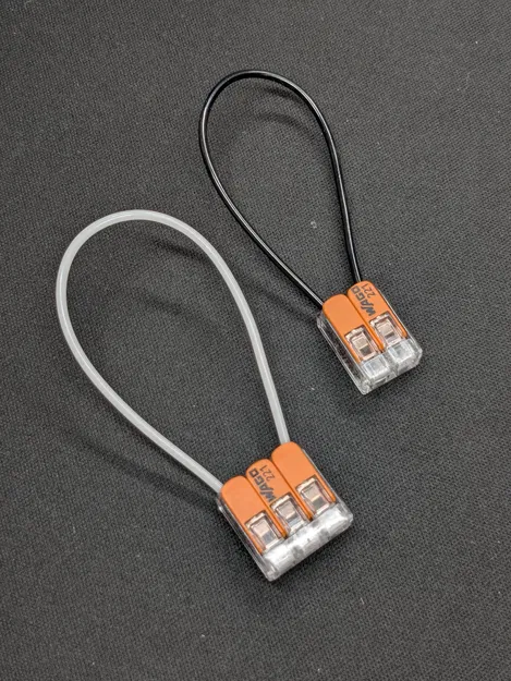 Móc khóa làm từ sợi nhựa và đầu nối WAGO TPU - Image 4