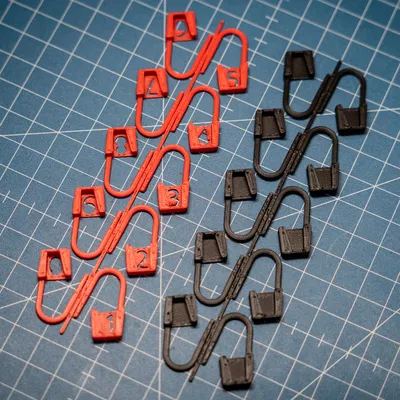 Bộ 10 đánh dấu mũi đan có đánh số (Stitch Markers) in 3D tiện lợi