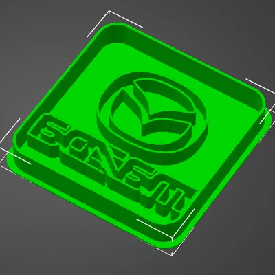 Khuôn cắt bánh quy logo Mazda - Phụ kiện nhà bếp 3D độc đáo